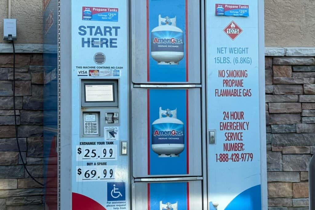 An automated propane exchange station